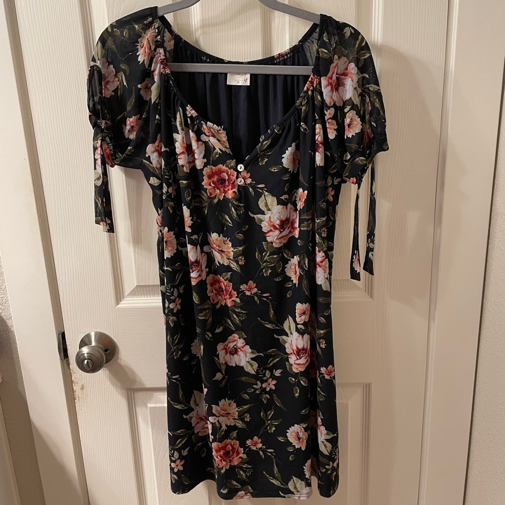 Sirenlily Navy Dress